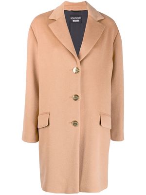 Boutique Moschino single breasted coat - Brown