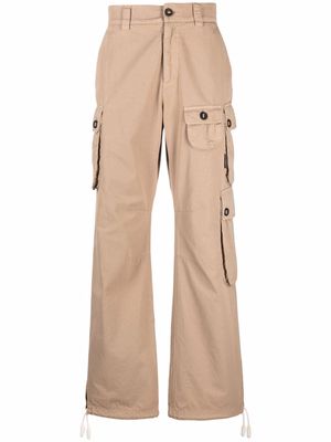 Palm Angels pocket-detail straight-leg trousers - Neutrals