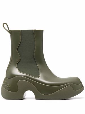 XOCOI chunky sole ankle boots - Green