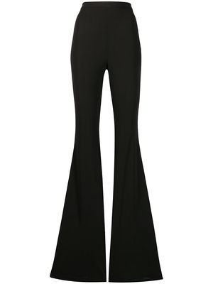 Balmain high-waisted flared trousers - Black