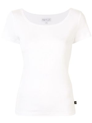 agnès b. Le Chic scoop neck T-shirt - White