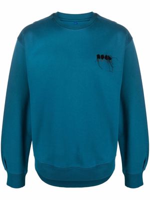 Ader Error logo-embroidered sweatshirt - Blue