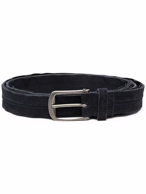 LANVIN buckled leather belt - Blue