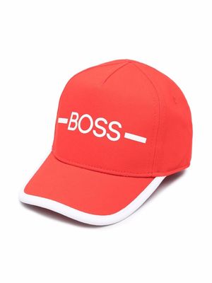 BOSS Kidswear embroidered logo baseball cap
