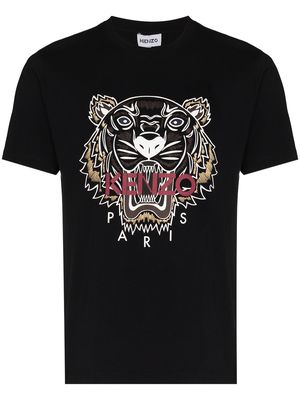 Kenzo Tiger-print cotton T-shirt - Black