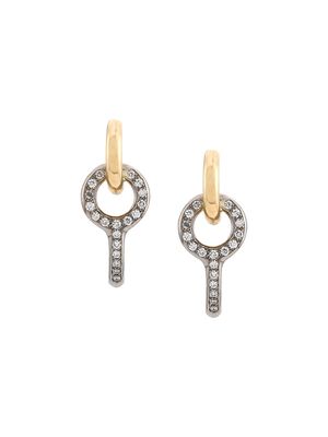 Charlotte Chesnais 18kt yellow and white gold Twin Pave diamond earrings
