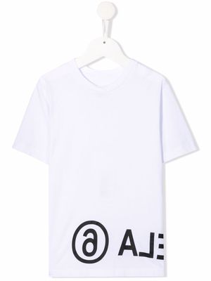 MM6 Maison Margiela Kids logo-print cotton T-Shirt - White