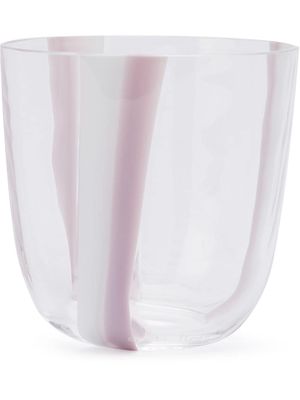 Carlo Moretti striped drinking glass - Purple