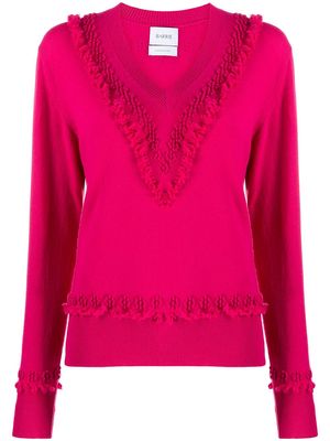 Barrie Timeless V-neck cashmere jumper - Pink