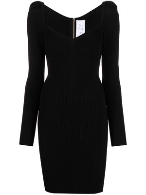 AZ FACTORY MyBody puff-shoulder dress - Black