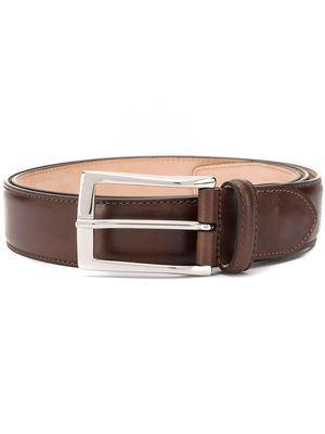 Scarosso classic square buckle belt - Brown