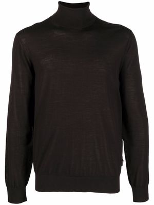 Z Zegna rollneck knitted sweater - Brown