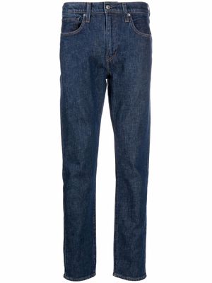 Levi's: Made & Crafted 512 logo-patch tapered jeans - Blue