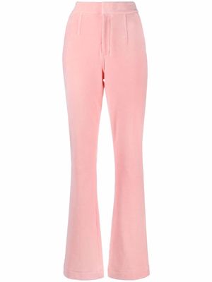Alexander Wang Stacked flared-leg trousers - Pink