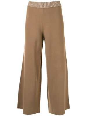 Alexis knit cropped trousers - Brown