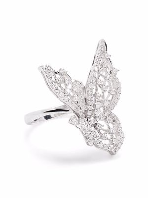 LEO PIZZO 18kt white gold Light Wings ring - Silver