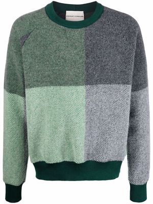 Stephan Schneider colour-block wool jumper - Green