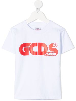 Gcds Kids logo-printed T-shirt - White
