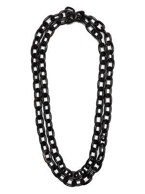 Parts of Four organic link chain - Black