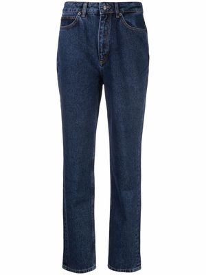 12 STOREEZ high-rise tapered jeans - Blue