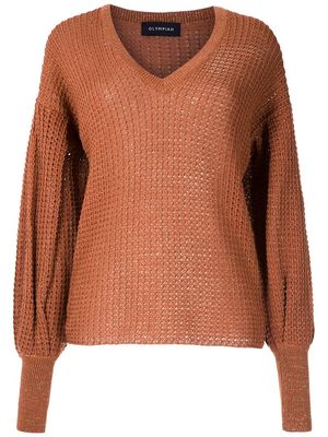 Olympiah Monter knitted blouse - Brown