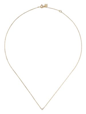 Feidt Paris 18kt yellow gold diamond bezel set necklace