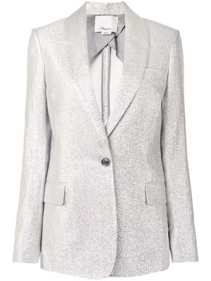 3.1 Phillip Lim single-breasted metallic blazer - Silver