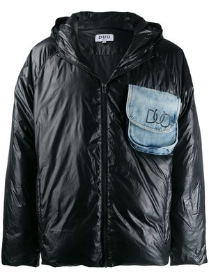 DUOltd contrast padded jacket - Black