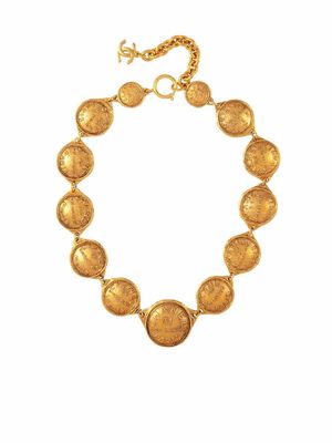 Chanel Pre-Owned 1980s Cambon address necklace - Gold