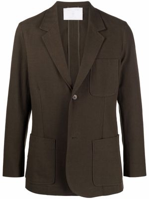 Société Anonyme single breasted suit jacket - Green