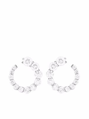Melissa Kaye 18kt white gold Aria diamond earrings - Silver