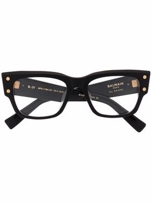 Balmain Eyewear cat-eye thick frame glasses - Black
