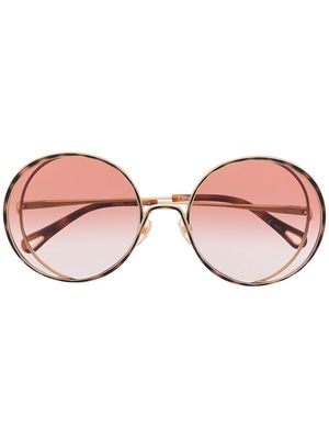 Chloé Eyewear Tayla round oversized sunglasses - Gold
