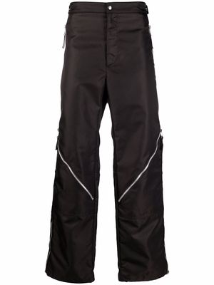 Bottega Veneta zip-detail straight-legged trousers - Black