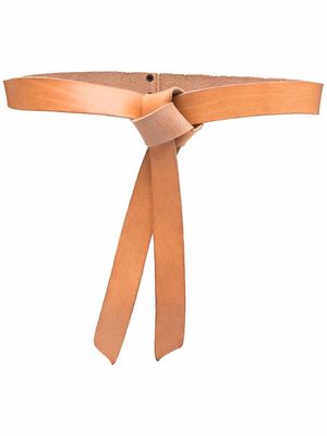 Forte Forte knotted leather belt - Neutrals