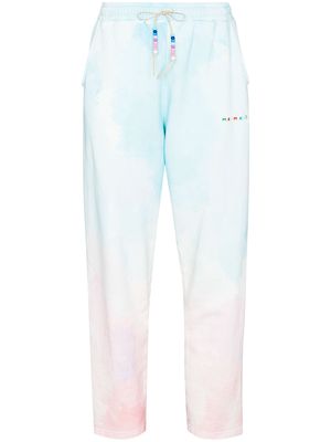 Mira Mikati tie-dye tapered track pants - Blue