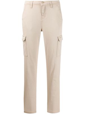 7 For All Mankind cropped slim-fit trousers - Neutrals