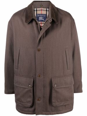 Burberry Pre-Owned 1990s single-breasted coat - Brown