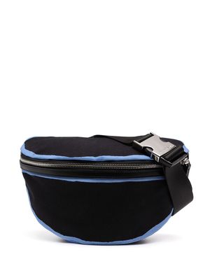Ports V contrast-trim belt bag - Black