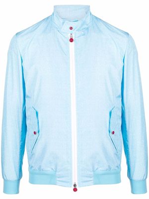 Kiton zip-up lightweight windbreaker jacket - Blue