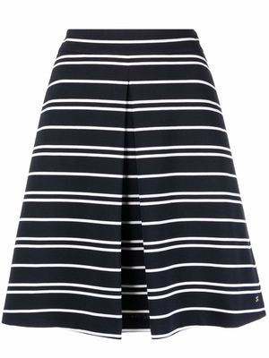 Tommy Hilfiger striped A-line skirt - Blue