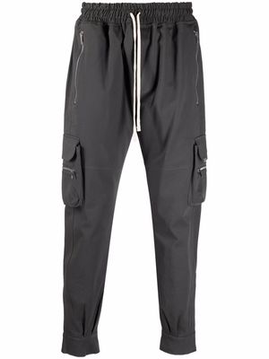 Represent cargo-pocket drawstring trousers - Grey