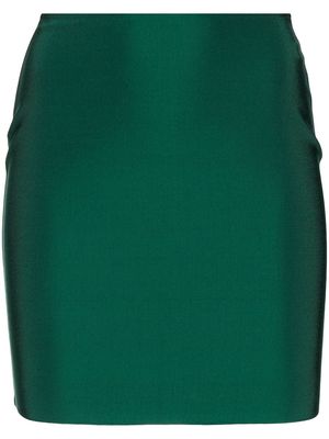 Herve L. Leroux high-waisted fitted miniskirt - Green