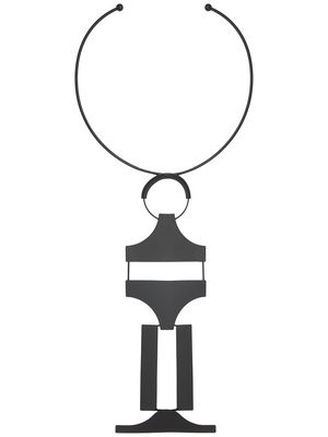 Osklen Obstacle pendant necklace - Black