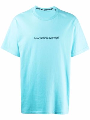 F.A.M.T. slogan-print T-shirt - Blue