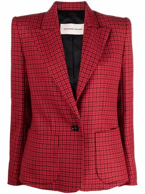 Alexandre Vauthier check single-breasted blazer - Red