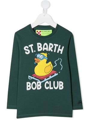 MC2 Saint Barth Kids graphic rubber duck sweatshirt - Green