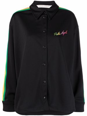 Palm Angels Miami logo-embroidered shirt - Black