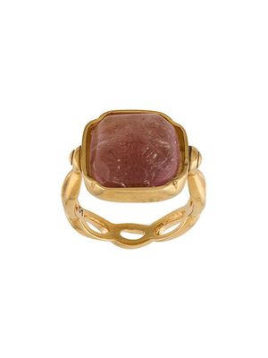 Goossens square Cabochons ring - Pink