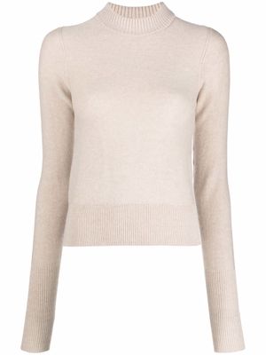 Lemaire high-neck wool jumper - Neutrals